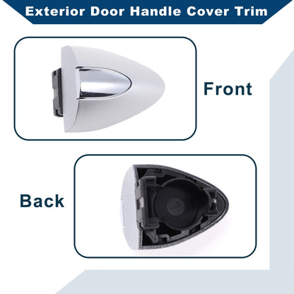 Exterior Silver Tone Door Handle Cover Trim for Buick LaCrosse (2017 - 2019)