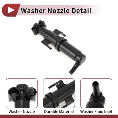 Driver Side Headlight Washer Nozzle for BMW 535i (2010-2016)