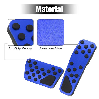 Anti Slip Pedal Cover Kit for Dodge Chrysler Blue