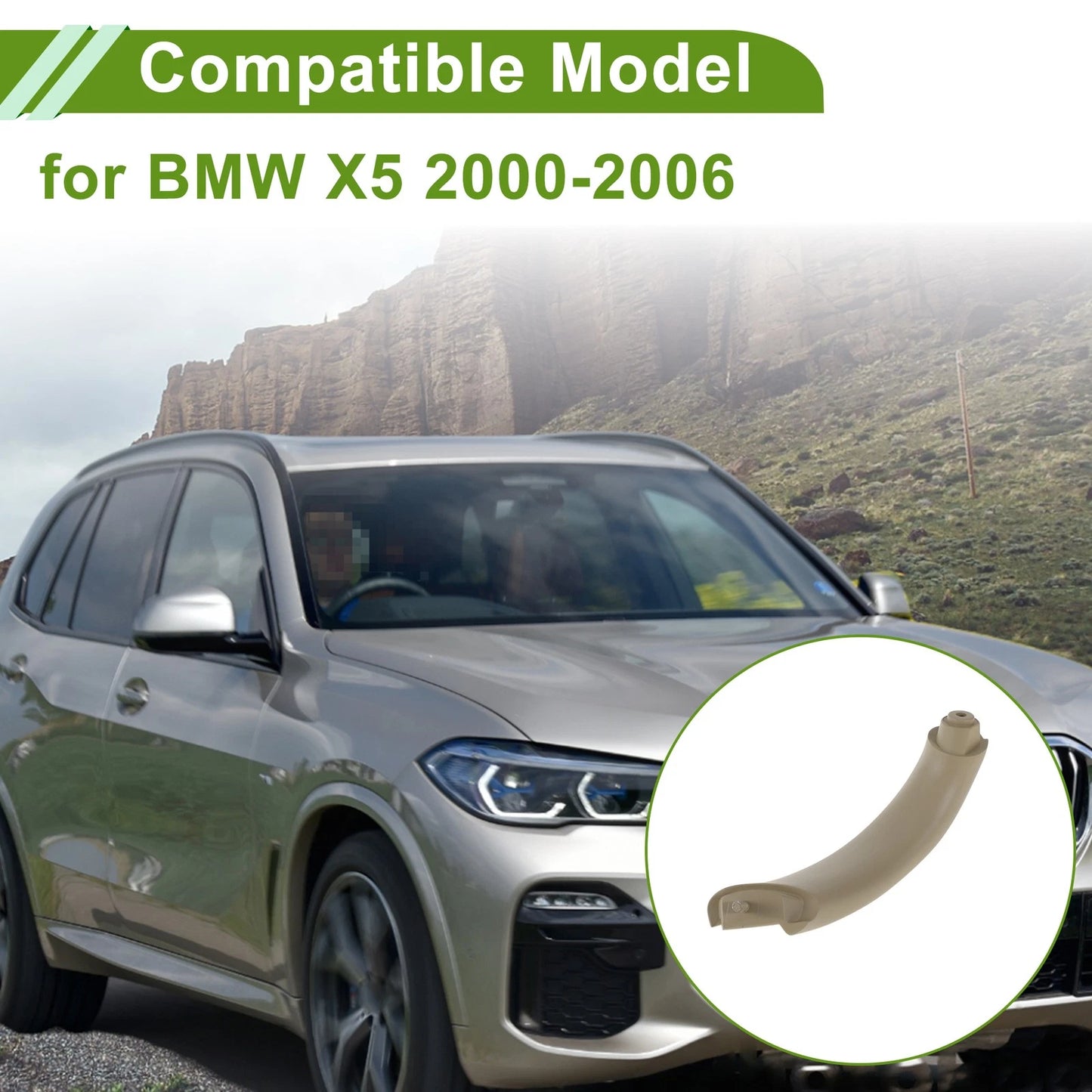 Door Panel Handle Pull Trim Cover for BMW X5 (2000-2006)