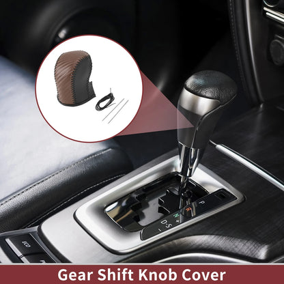 Set Gear Shift Knob Cover for Acura TL Carbon Fiber (2009-2014)