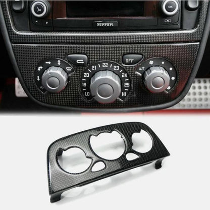 Real Carbon fiber Console AC Volume Knob Cover Replace For Ferrari F430 2005-09