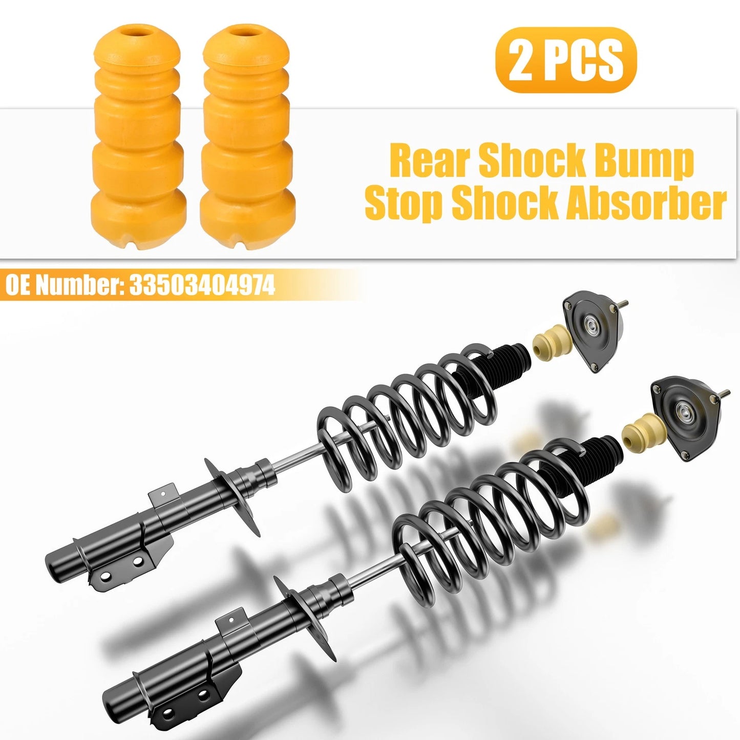 2 x Rear Shock Bump Stops for BMW X3 (2005-2010)