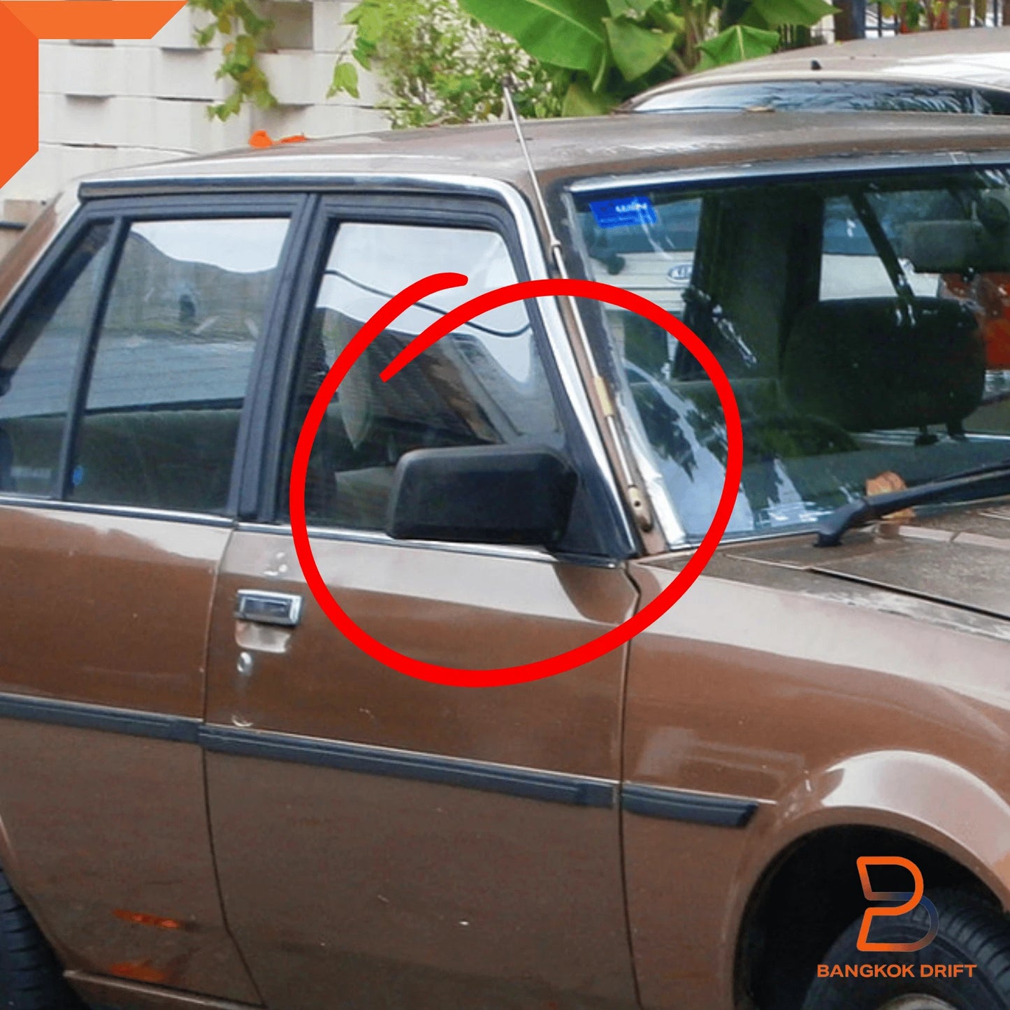Manual Adjust Side View Mirrors for Toyota Corolla DX KE70 AE80 E82 (79-87)