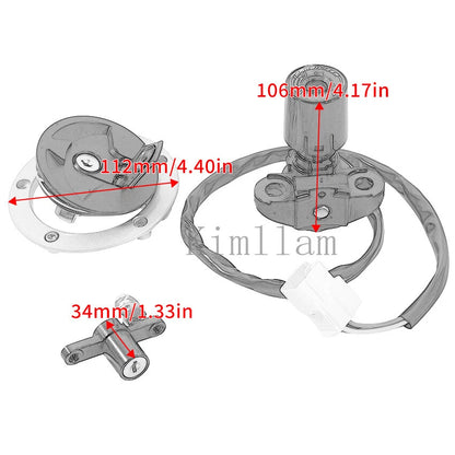 Ignition Key Switch Lock Set for Kawasaki Ninja 400R, EX650, ER-6F (2014-2016)