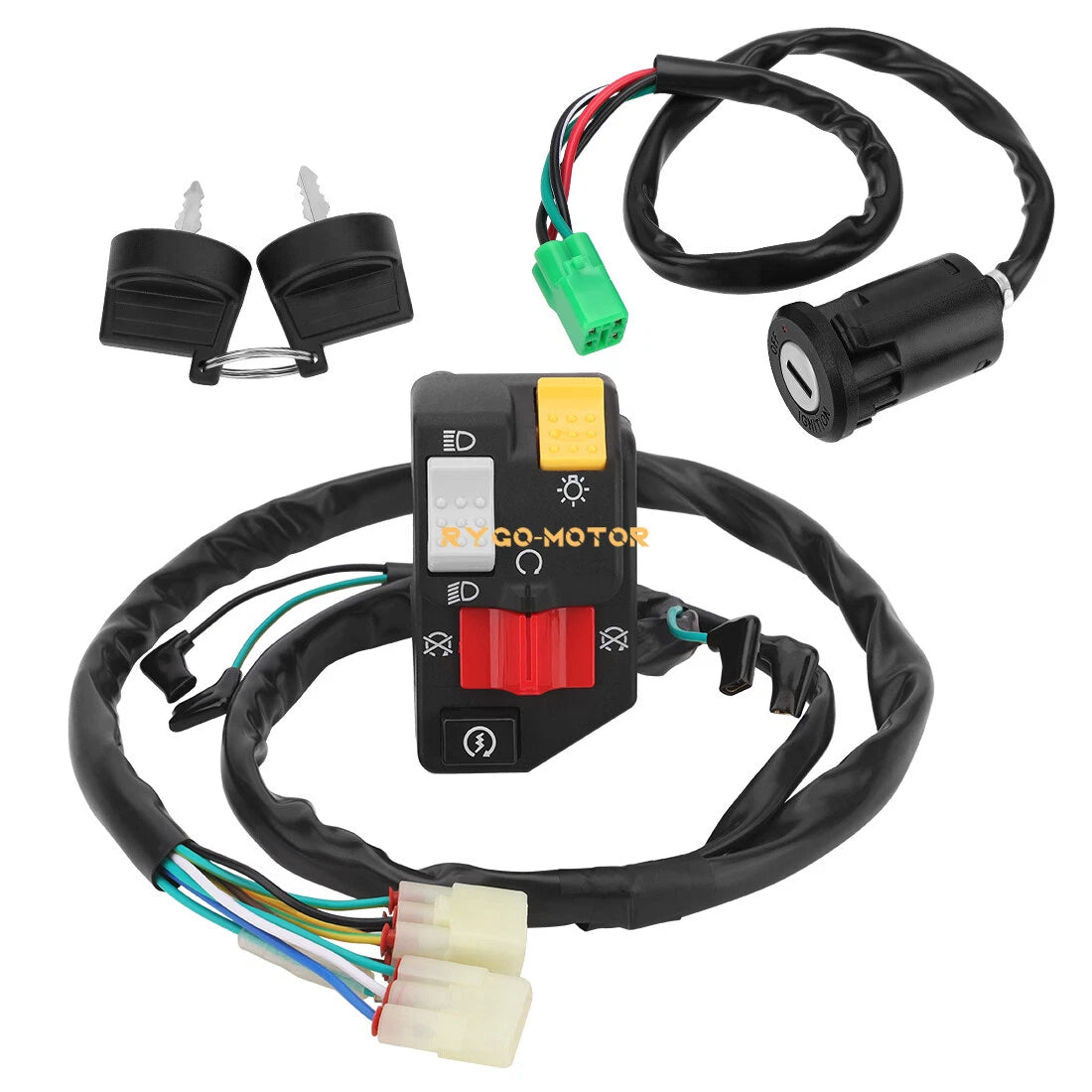 Handlebar & Key Switch for Honda TRX400X/TRX400EX Sportrax (2008–2014)