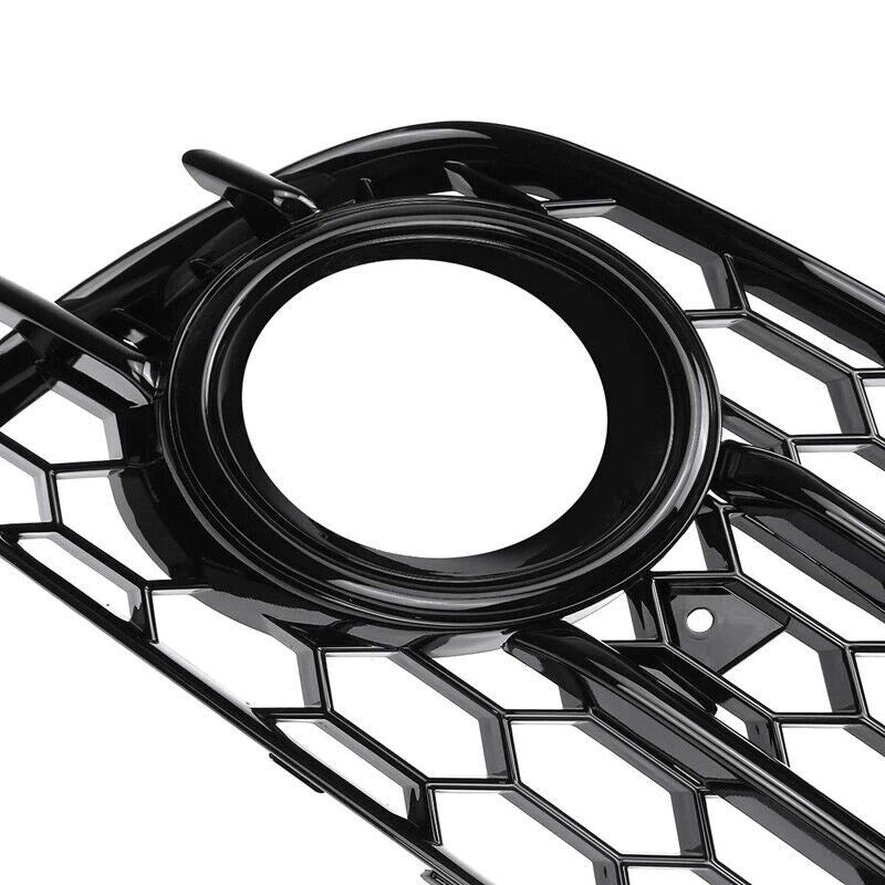 HONEYCOMB Fog Light Grille Bezels for Audi A4 B8 S-Line S4 (2008-2012)