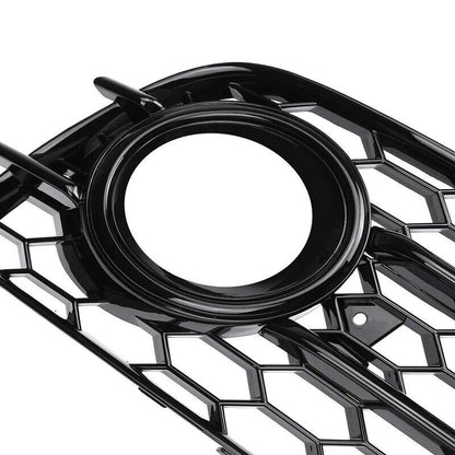 HONEYCOMB Fog Light Grille Bezels for Audi A4 B8 S-Line S4 (2008-2012)