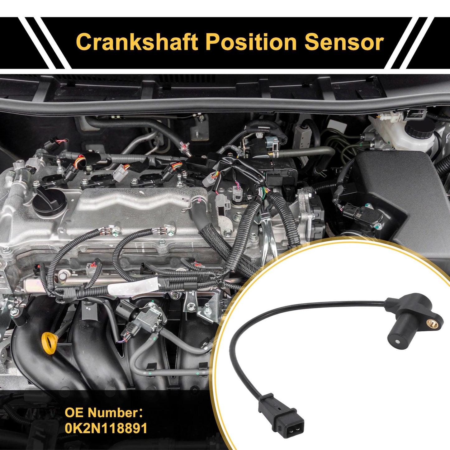 Crankshaft Position Sensor for KIA Cerato 1.6 (2004-2009)