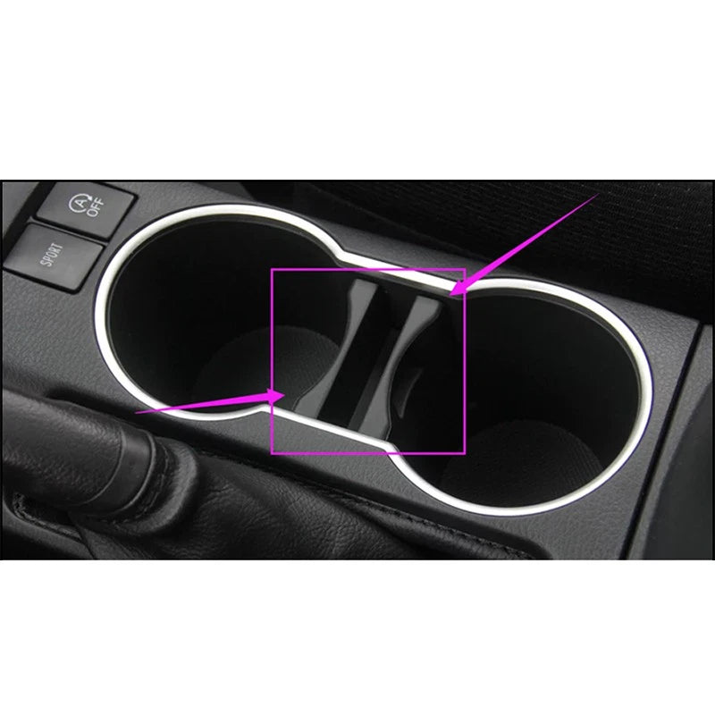 Center Console Cup Holder Insert Divider Kit for 2014-2018 Toyota Corolla