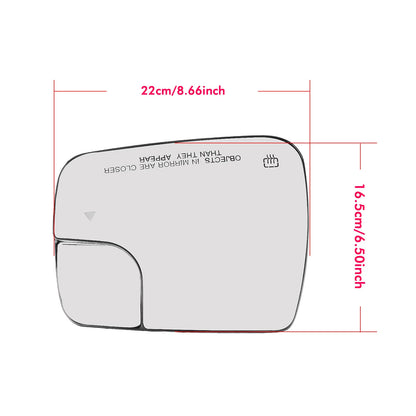 Right Rearview Mirror Glass for Dodge Ram 1500 (2009-2018)
