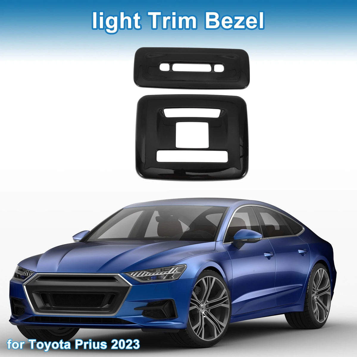 Front Row Rear Row Light Trim Bezel for Toyota Prius (2023) Black