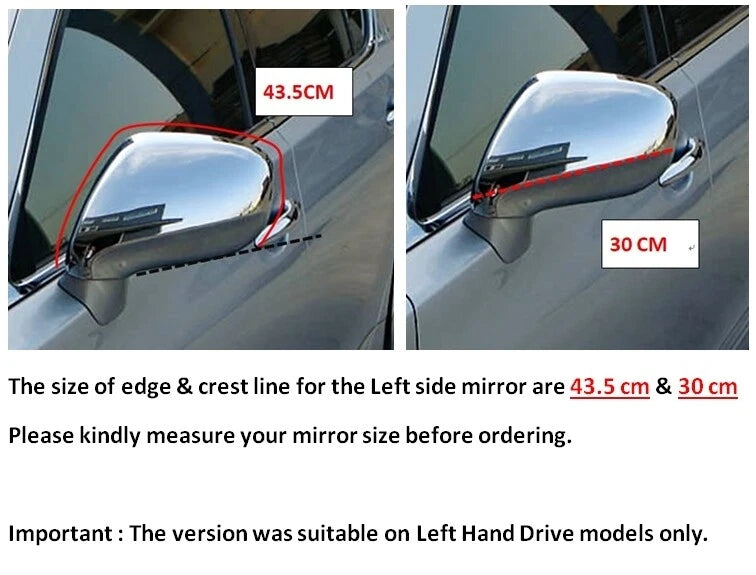 Side Door Mirror Covers for Lexus LS LS460 (2009-2012)