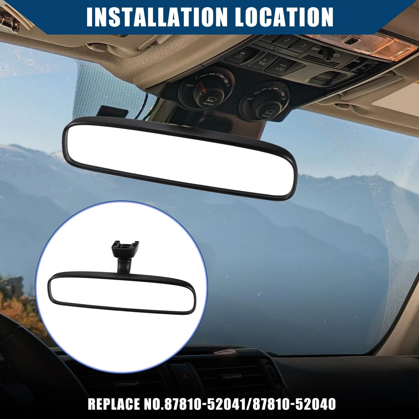 Car Interior Rear View Mirror for Toyota RAV4 Yaris Prius