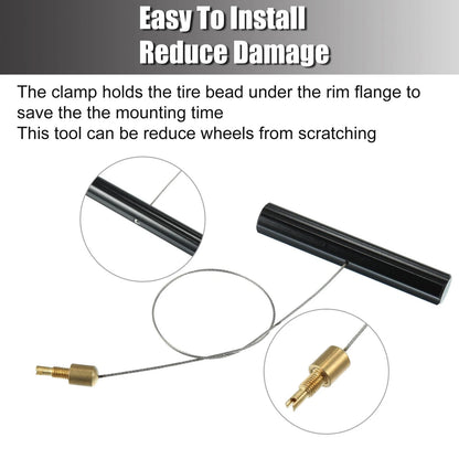 Tire Valve Stem Fishing Tool Puller with Valve Core Remover for Car Motorcycle