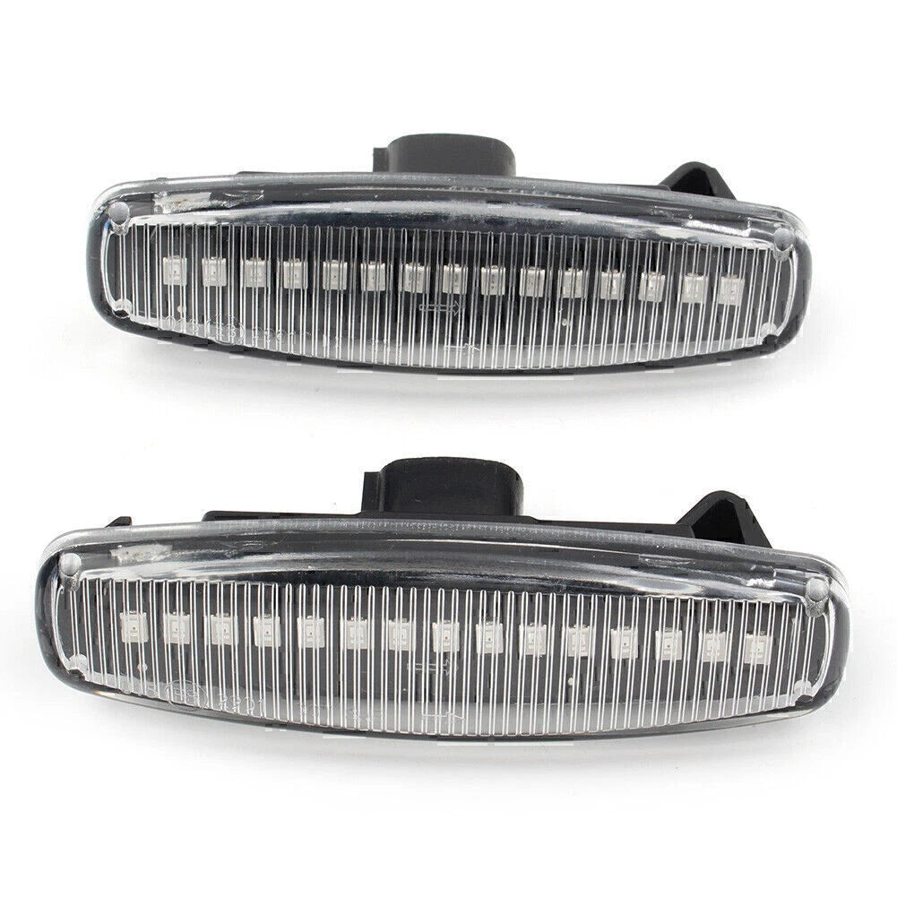 Clear LED Sequential Side Marker Lights for Infiniti EX25 M35 Q60 Q70 QX50 (2008-2020)