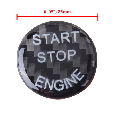 Carbon Fiber Engine Start Stop Button Ring for BMW E90 E92 E93 (2007-2013)