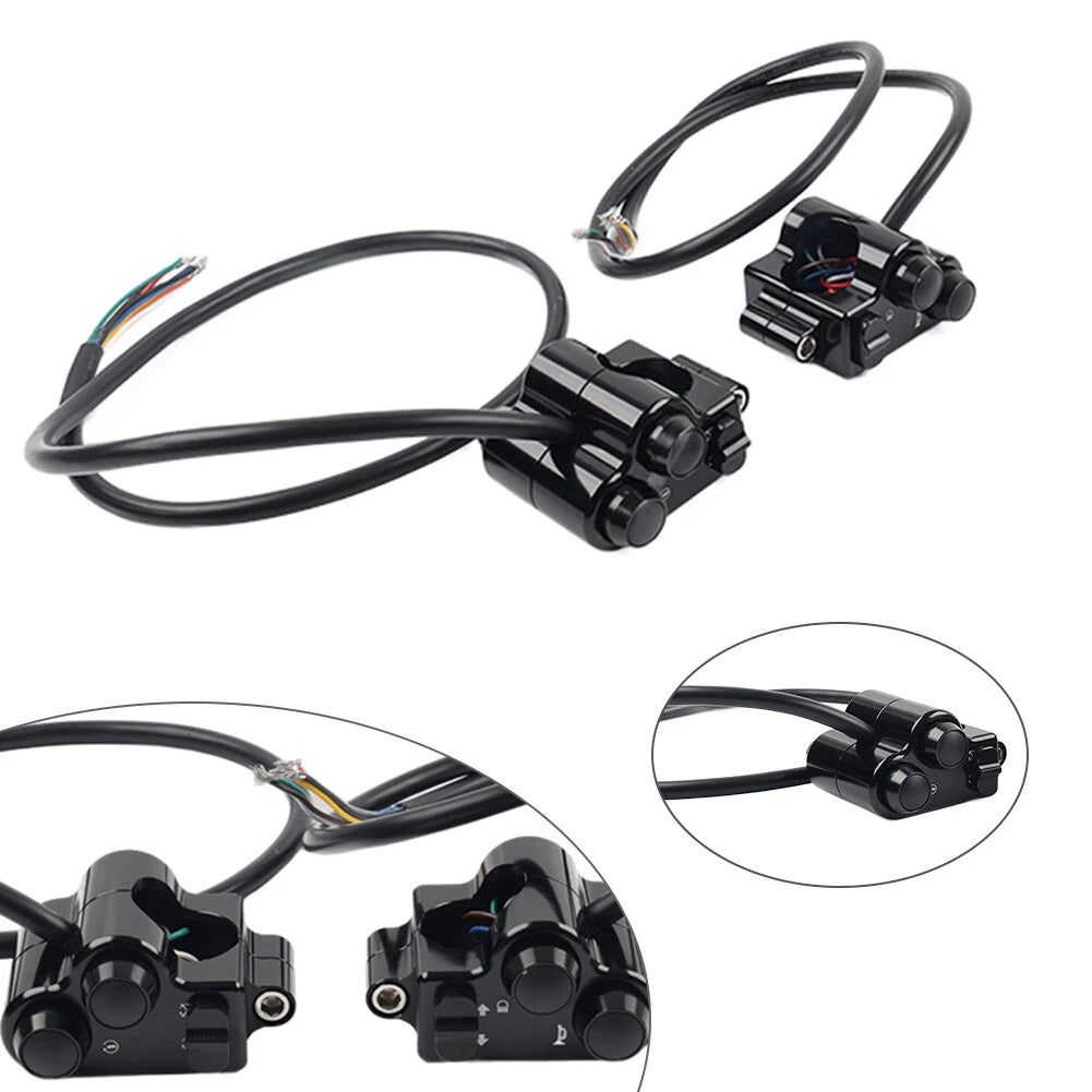 CNC 1" 25mm Handlebar Switch Controls Housing for Harley Motorcycle