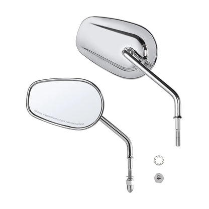 Chrome Rear View Mirrors for Harley Sportster XL 883 1200 Touring Road Glide