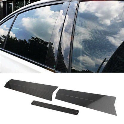 Carbon Fiber Window B Pillar Trim Covers for BMW 3 Series (2013-2018)
