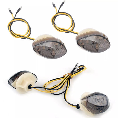 Smoked LED Flush Mount Turn Signals for Honda CBR600 2003-2012, 1000RR 2004-2007