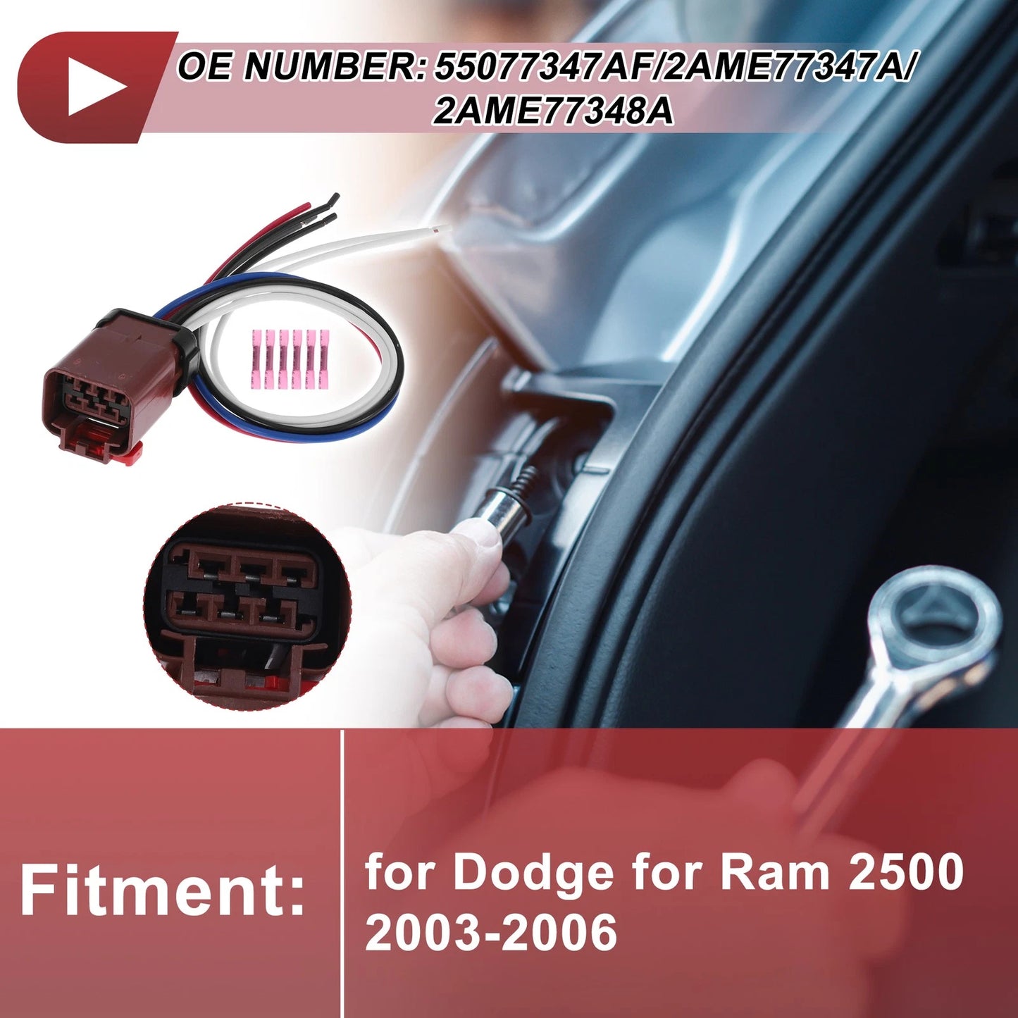 Tail Light Socket Wiring for Dodge Ram 2500 (2003-2006)