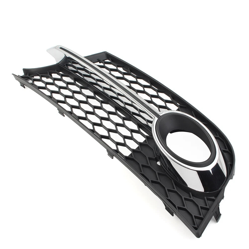 Front Bumper Honeycomb Mesh Fog Light Grille Cover for Audi TT MK2 (2006-2014)
