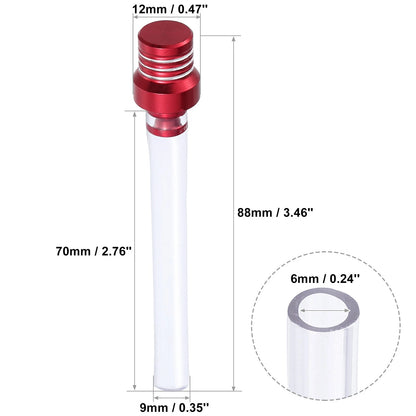 6 x Gas Cap Vent Hose Tank Breather One Way Clear Tube 6 Colors for Motorcycle