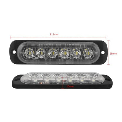 2 x 12V Off-Road Fog Lamp LED Work Light Flood Light Accessory for Universal