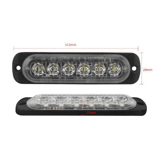 2 x 12V Off-Road Fog Lamp LED Work Light Flood Light Accessory for Universal