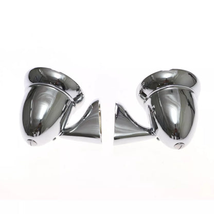 Chrome Bullet Style Door Fender Mirror for MG MGB MGC GT Coupe Roadster 2-Door