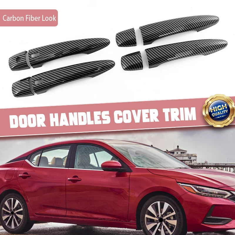 Carbon Style Door Handle Covers for Nissan Sentra (2020-2024)