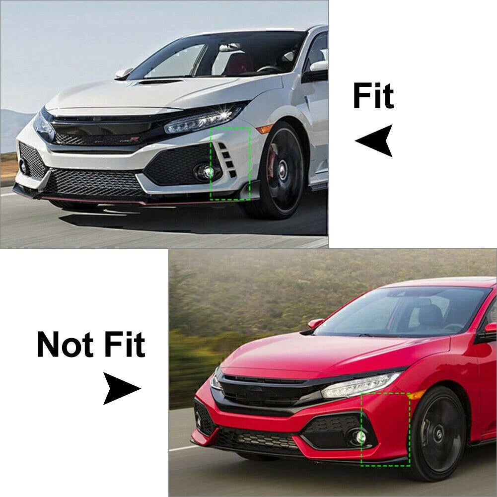 Fog Lights for 2016-2019 Honda Civic TYPE R with LED DRL