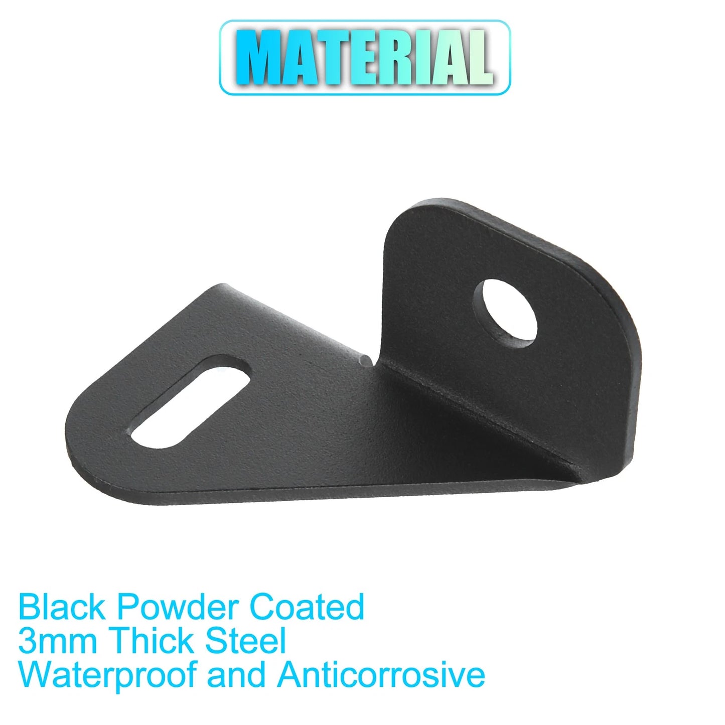 Steel Driver Side Antenna Mount Bracket for Jeep Wrangler JL JLU JK TJ (2018-2023)