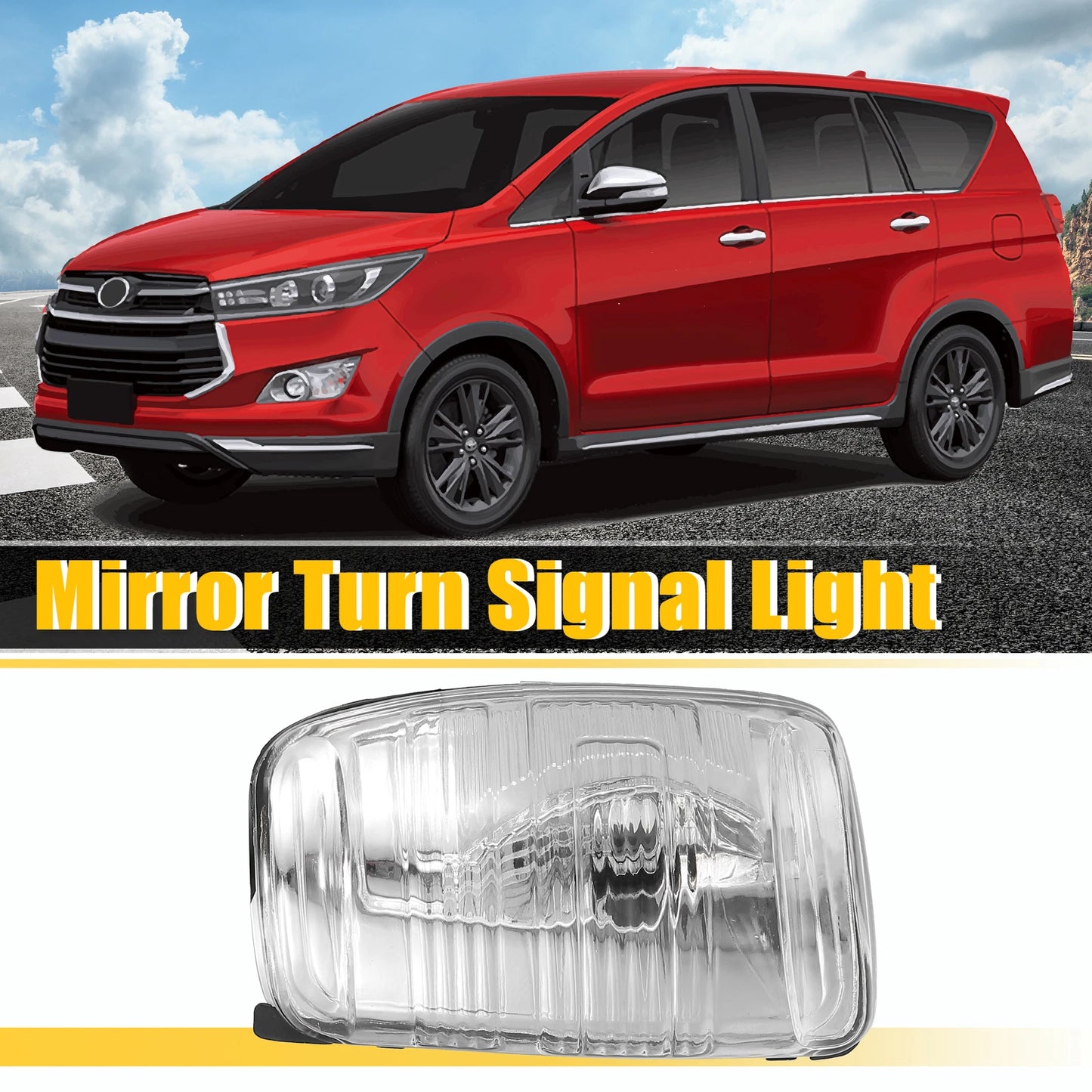 Front Right Side Mirror LED Turn Signal Light for Ford Transit (2015-2023)