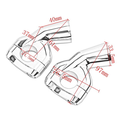 Handlebar Risers for Triumph Bobber (2017-2024) Black