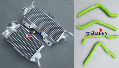 Aluminum Radiator & Silicone Hose for Kawasaki KX125 KZ125 (1990-1991)
