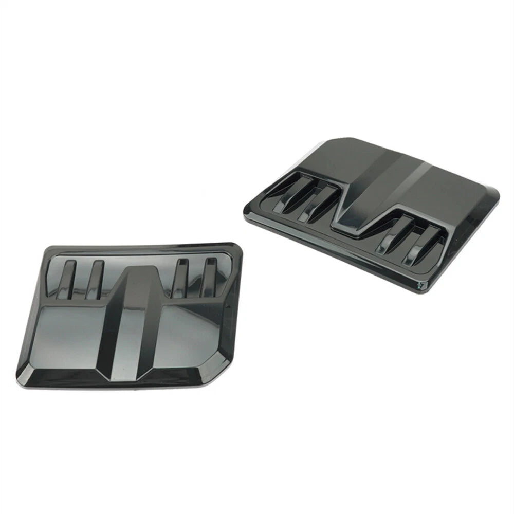 Glossy Black Hood Vent Scoop Covers for Car Exterior Trim