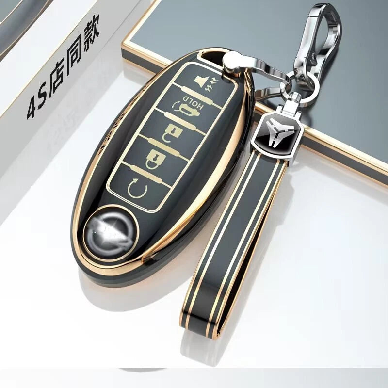 Remote Car Key Fob Case Cover 5 Button for Nissan Altima Maxima Murano Rogue