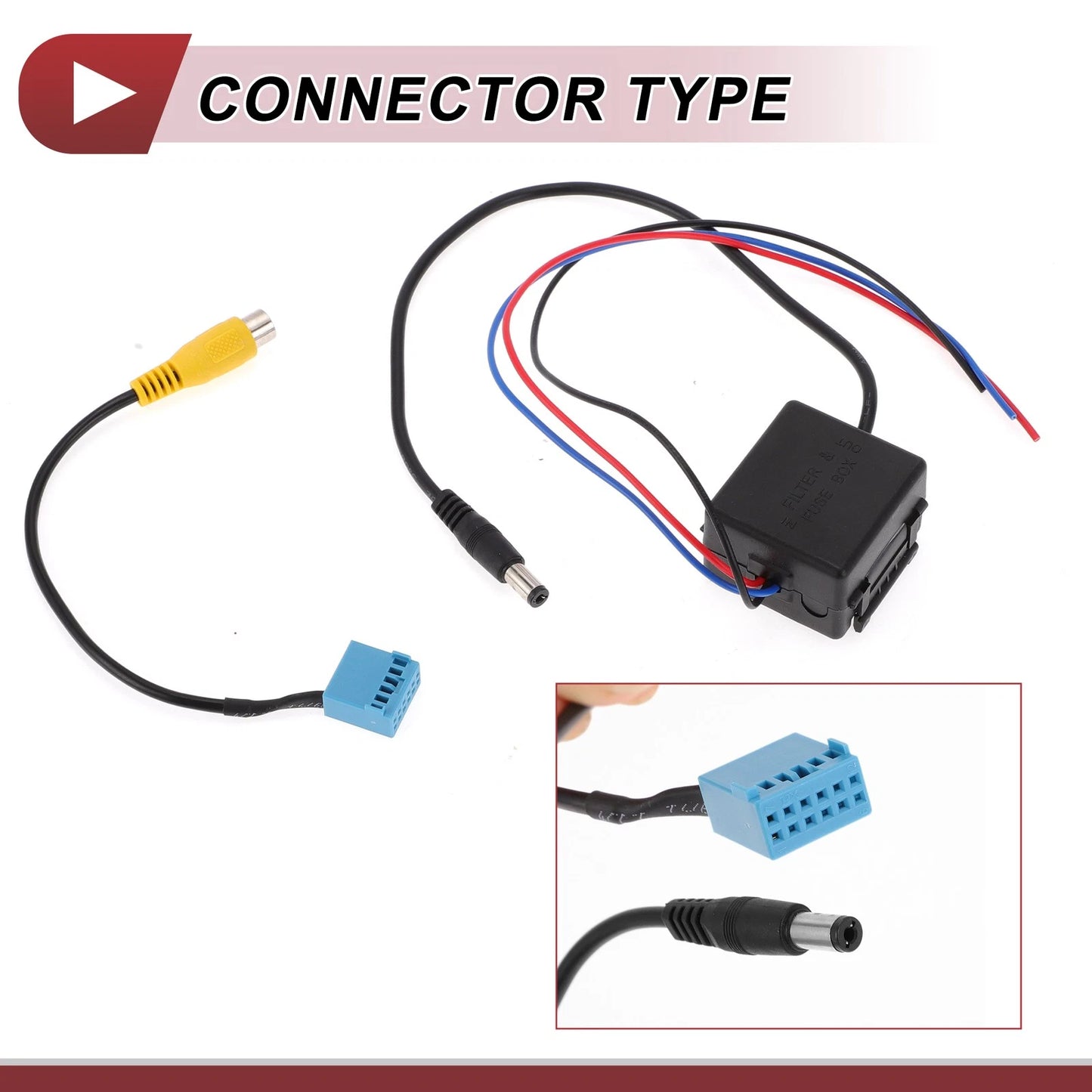 Rear View Camera Adapter Wire Harness Cable for VW BMW