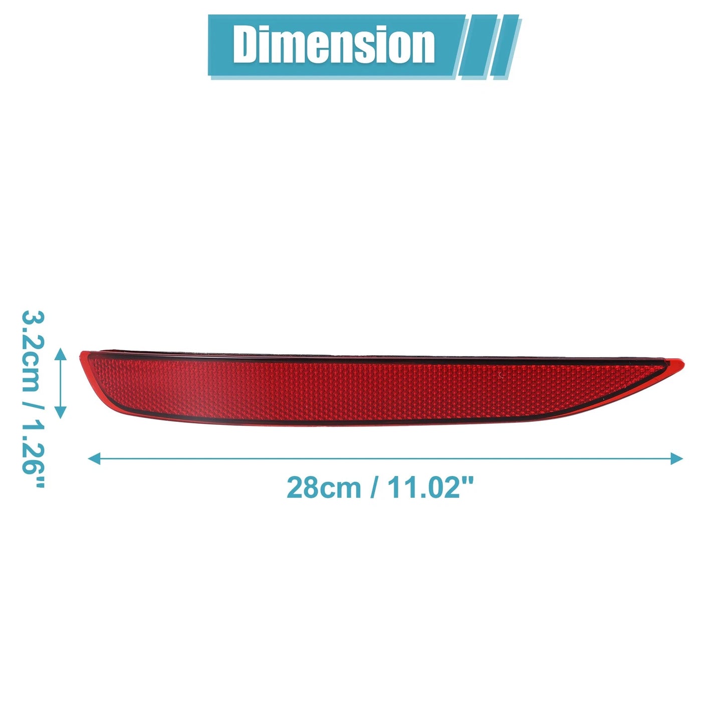 Left Side Rear Bumper Reflective Strip for Chevrolet Equinox (2018-2022)
