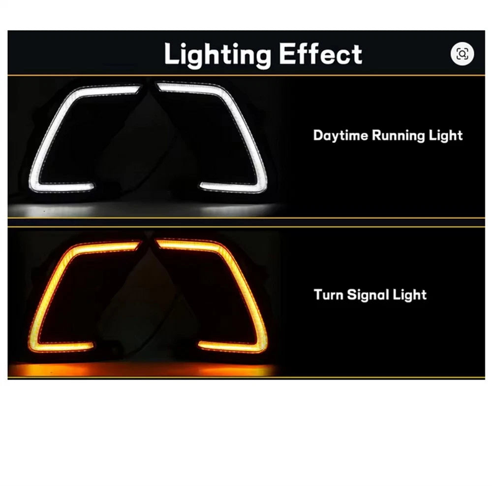 Daytime Running Light Fog Lamp w/Harness for 2024-2025 Toyota Grand Highlander