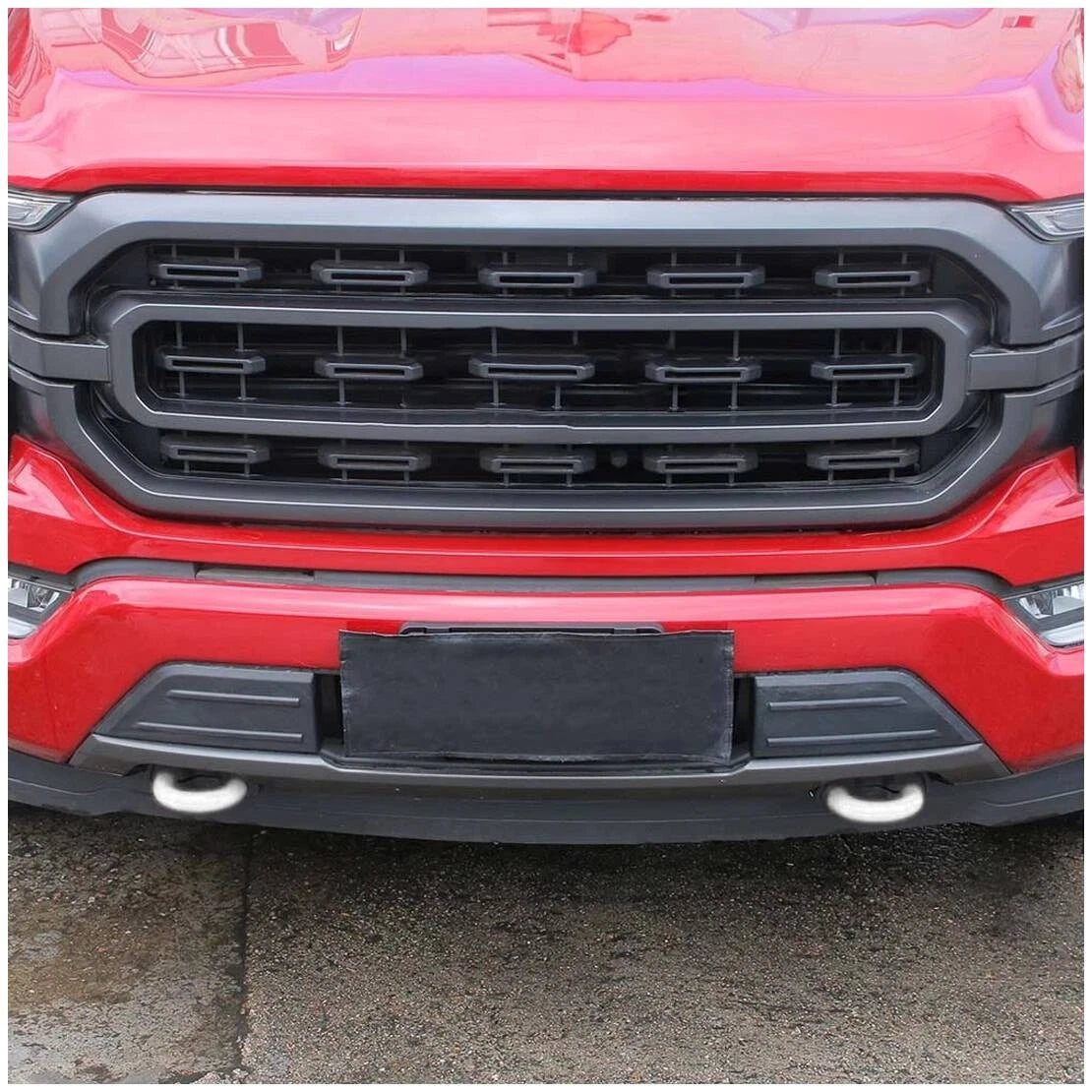 White Front Bumper Tow Hook Cover Trim for Ford F-150 (2004-2024)