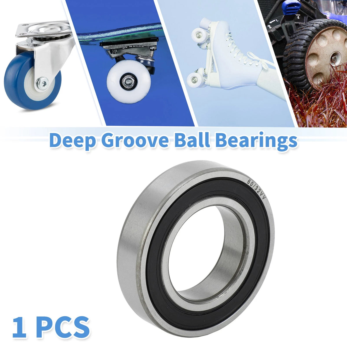 60/32VV / 32x58x13mm / Deep Groove Ball Bearings for Scooter Skateboard