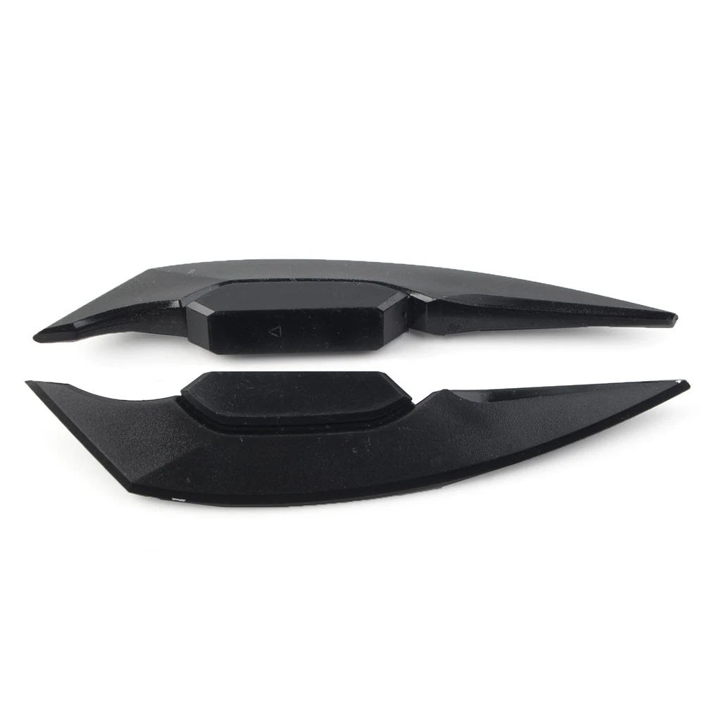 Universal Black Fairing Winglets Side Spoiler Deflector Air Wings - Pair