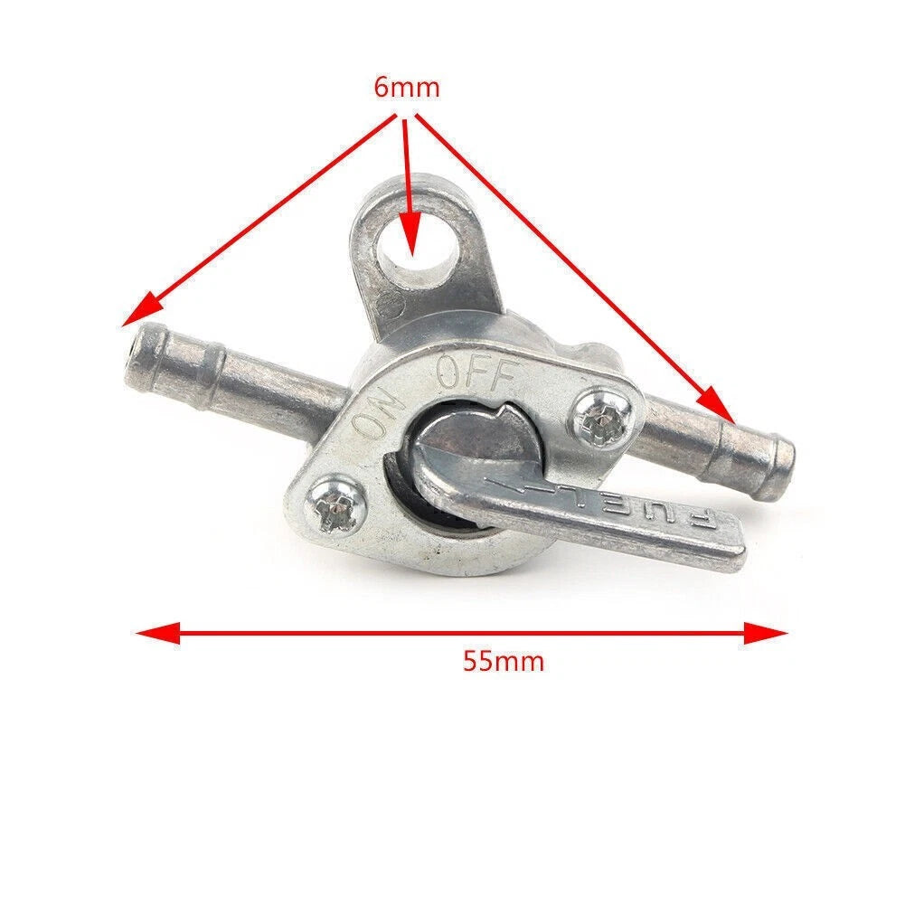 6mm 1/4" Inline Fuel Tank Tap Filter Petcock for PIT PRO Dirt Bike ATV Buggy