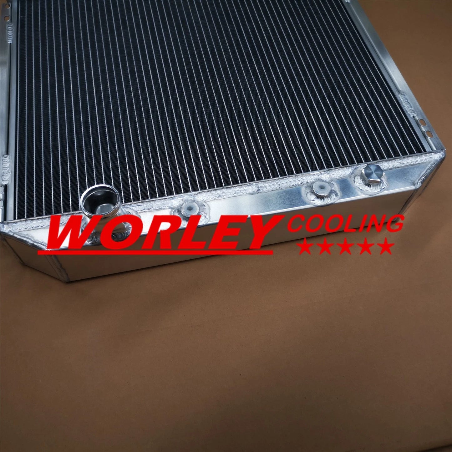 44mm 3 Row Aluminum Racing Radiator for 1969-1970 Ford Mustang 4.1L/5.0L