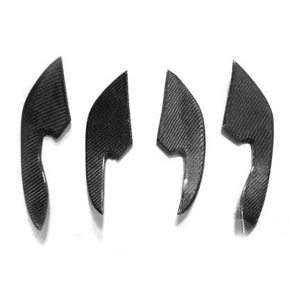 Carbon Fiber Front Side Canards Splitter Trim For Audi RS6 2013-2017