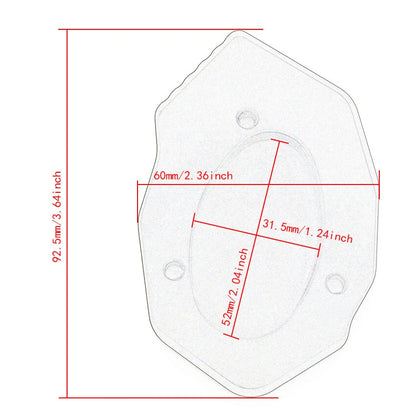 Side Stand Enlarge Plate Kickstand Extension for Kawasaki ZR800 (2013-2016)