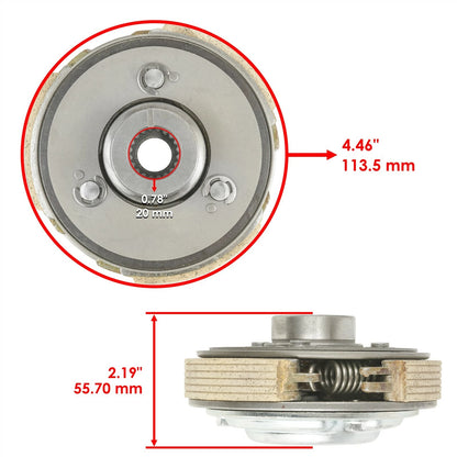 Centrifugal Carrier Wet Clutch with Gasket for Honda TRX250TE/TRX250EX/TRX250X